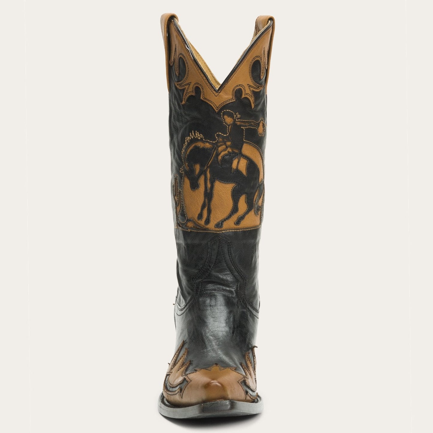 Faye Cowgirl & Horse Underlay Leather Boot Women