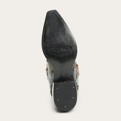 Faye Cowgirl & Horse Underlay Leather Boot Women