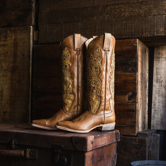 Jules Hand Tooled Leather Boot Women