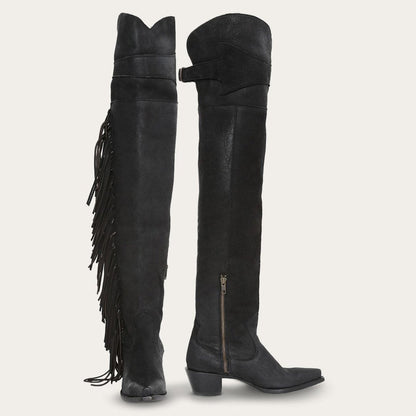 Glam OverTheKnee Fringe Boot Women