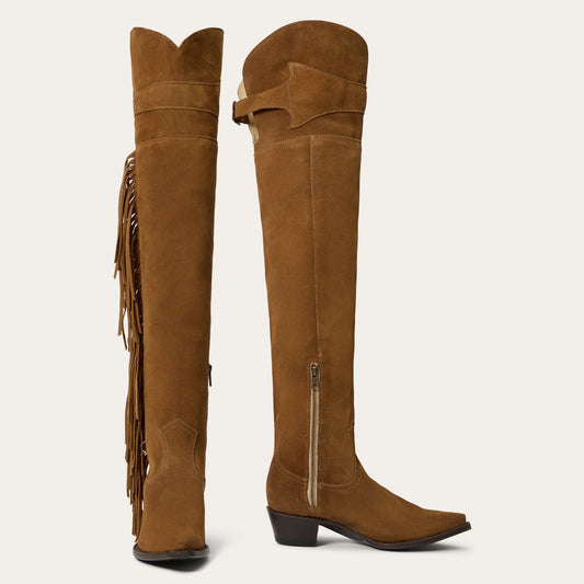 Glam OverTheKnee Fringe Boot Women