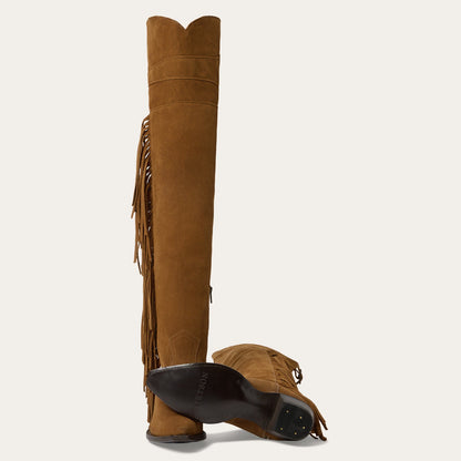 Glam OverTheKnee Fringe Boot Women