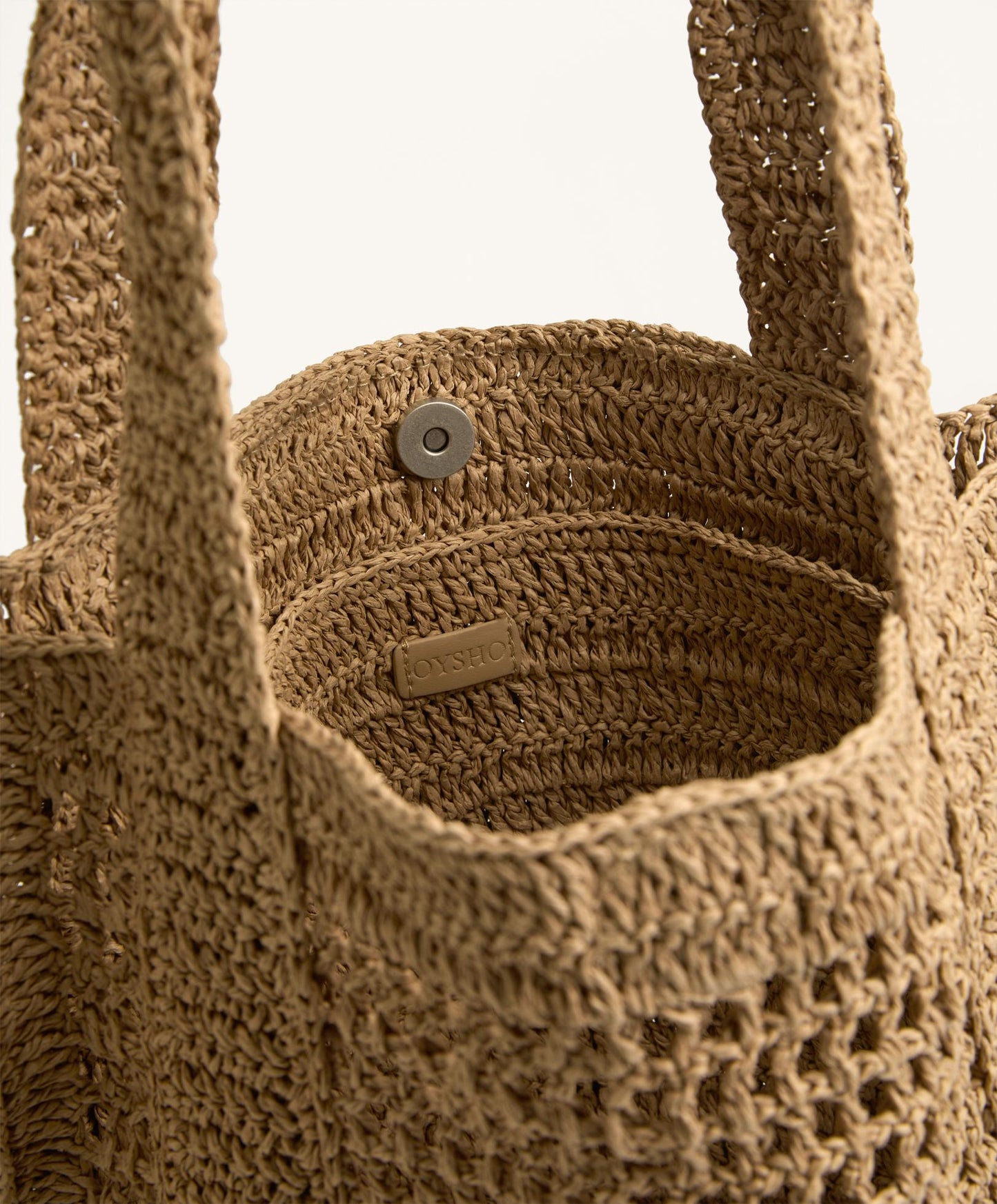 Openwork shopper bag
