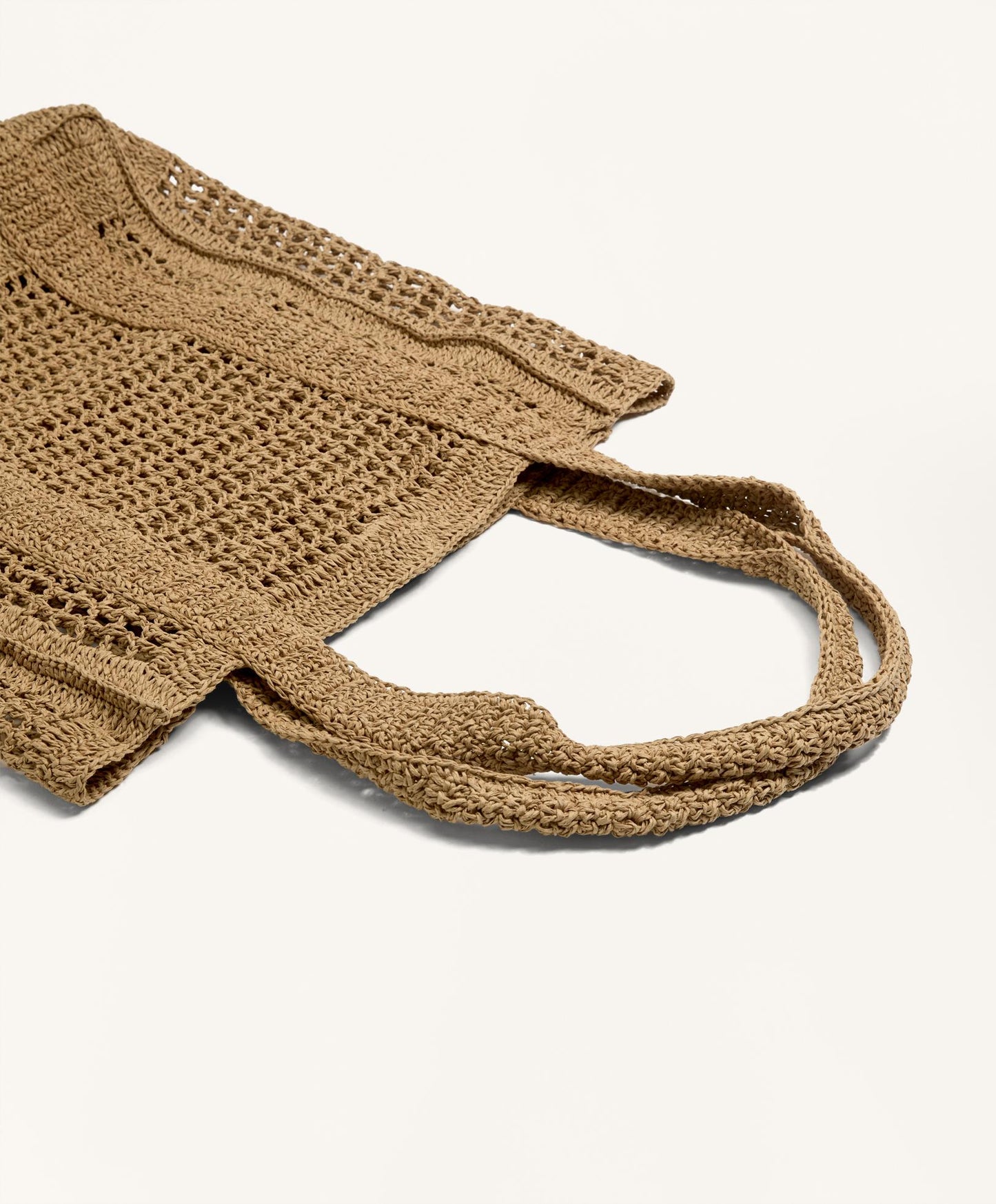 Openwork shopper bag