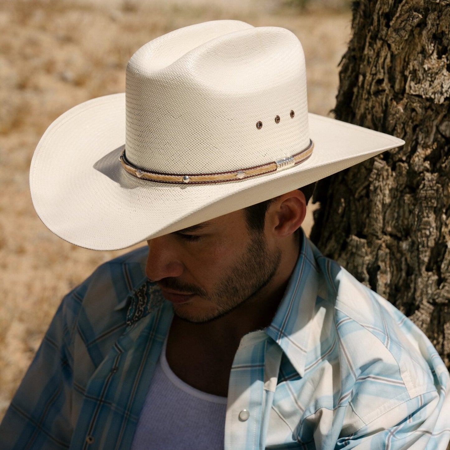 Angus 10X Straw Cowboy Hat