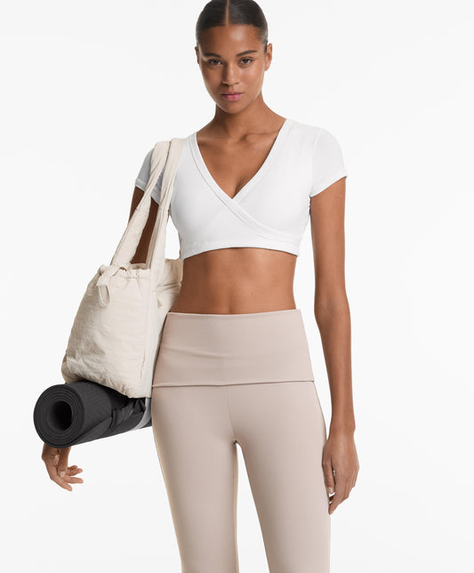 Criss-cross rib Tank top modal blend