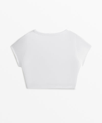 Criss-cross rib Tank top modal blend