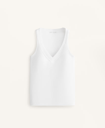 Ribbed modal blend tank top