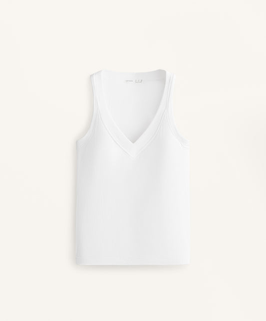 Ribbed modal blend tank top