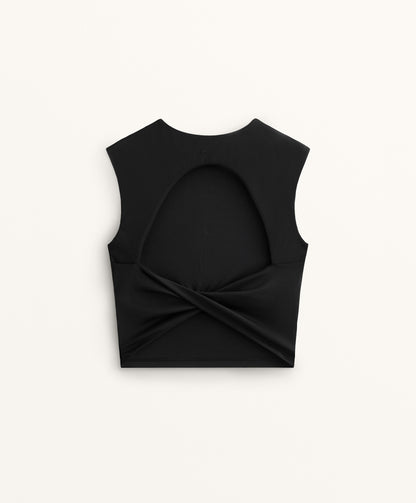 Comfortlux open back twist tank top