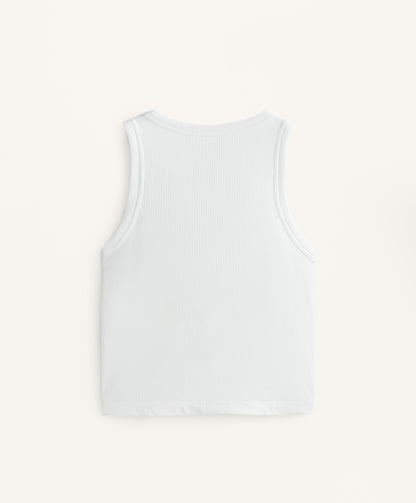 Long rib modal blend tank top