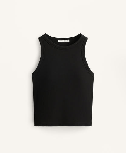 Long rib modal blend tank top