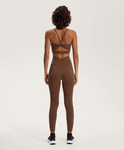 Comfortlux Crossover Medium Support Sports Bra with Cups