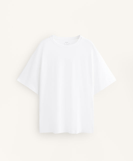 Short sleeve cotton blend T-shirt
