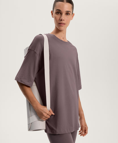 Short sleeve cotton blend T-shirt