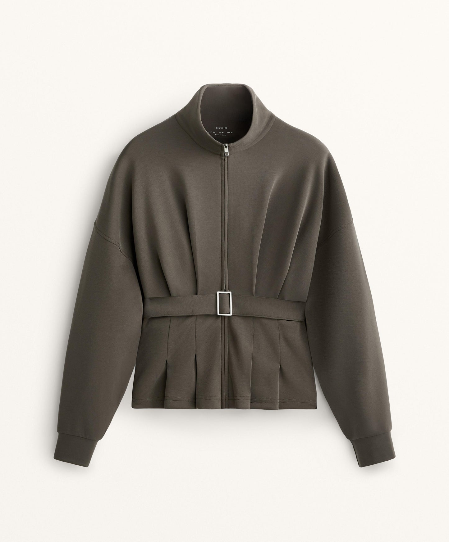 Soft-touch modal belted jacket