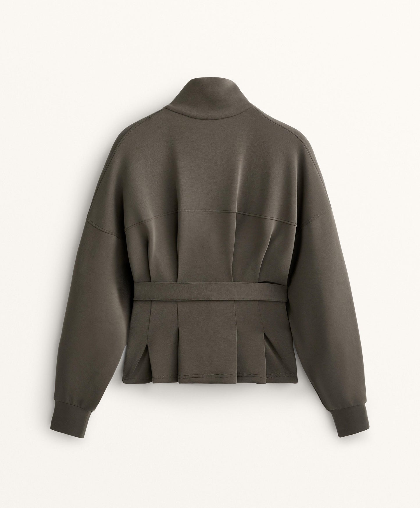 Soft-touch modal belted jacket