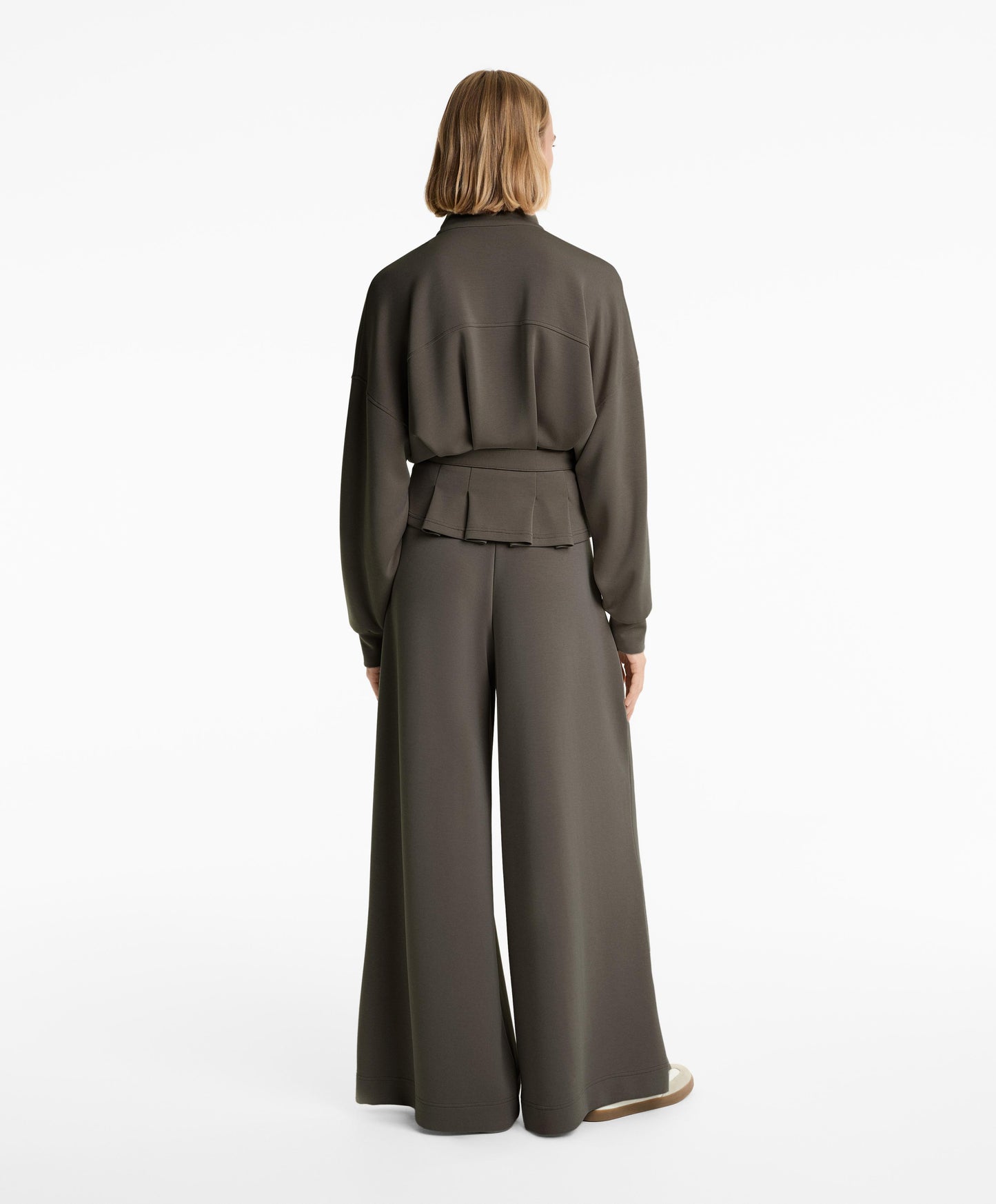 Soft-touch modal belted jacket