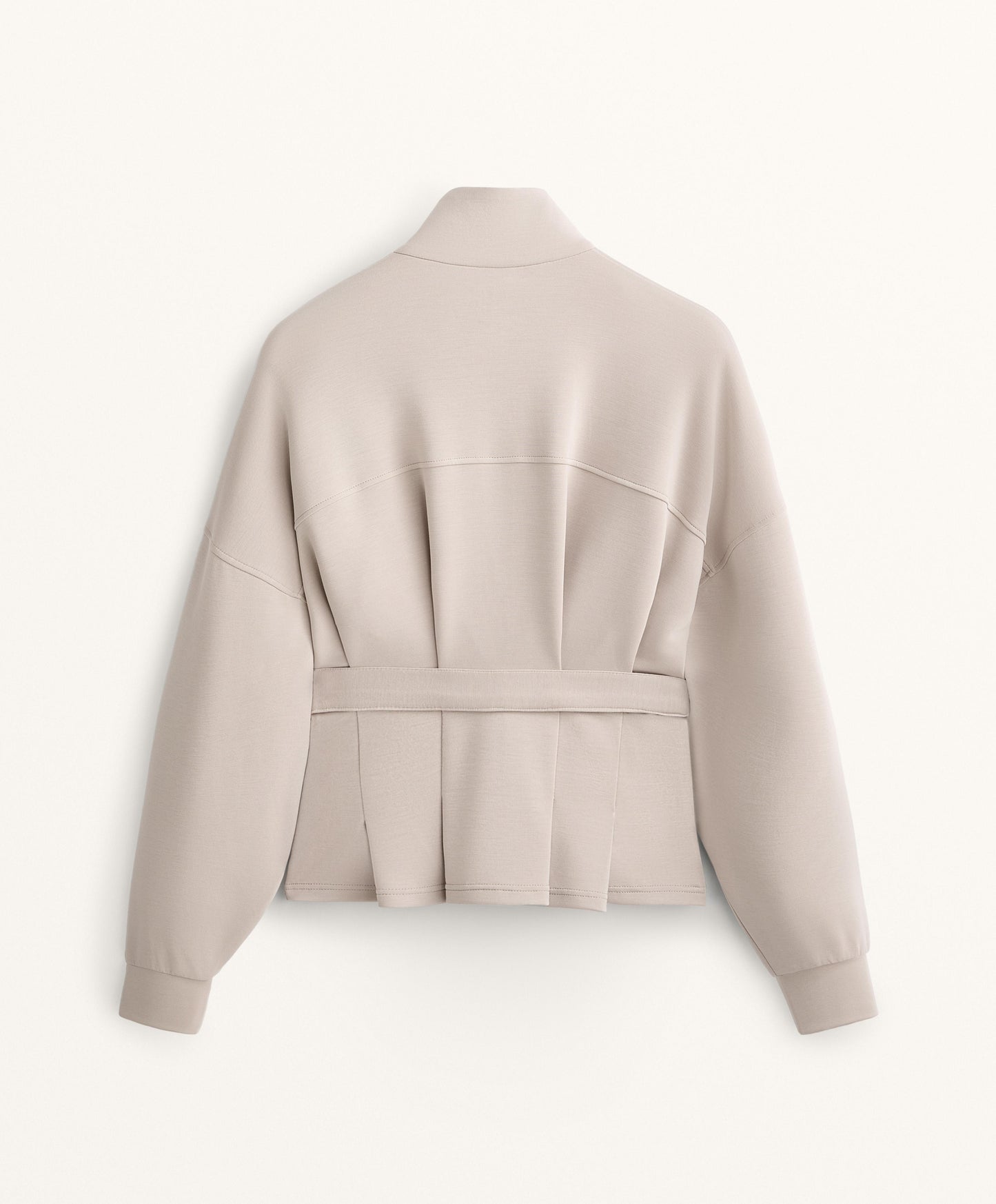 Soft-touch modal belted jacket