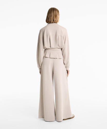 Soft-touch modal belted jacket