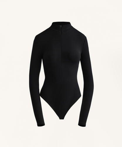 Half-zip base layer body