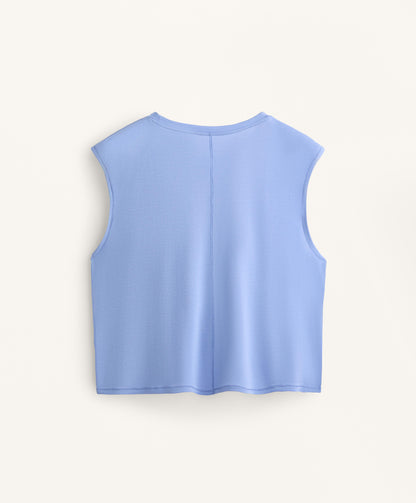 Modal blend sleeveless T-shirt
