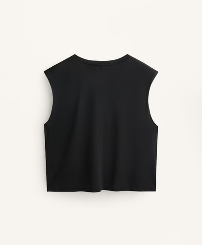 Modal blend sleeveless T-shirt