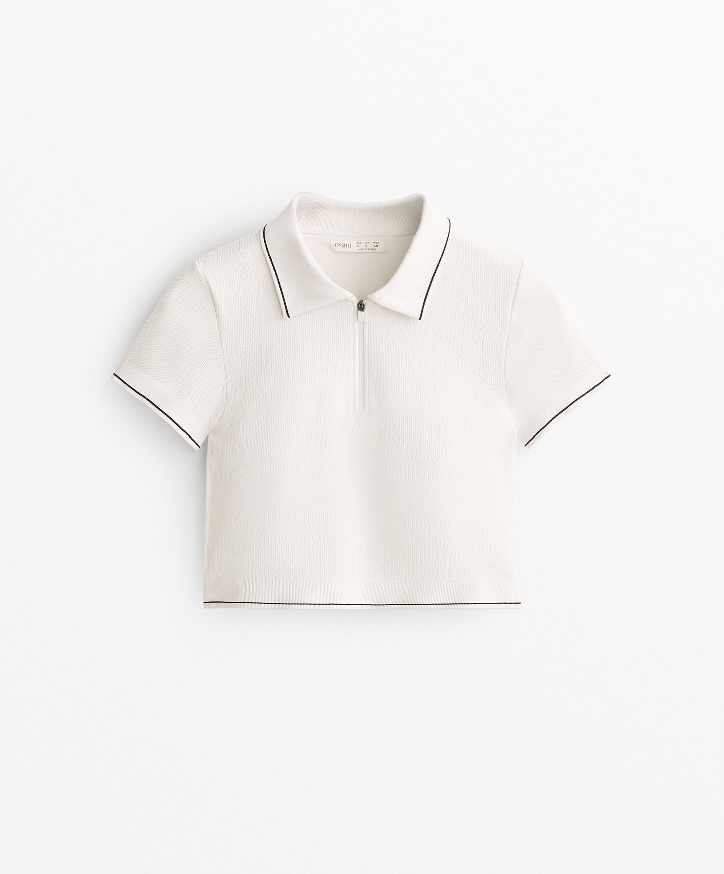 Seamless short-sleeve polo shirt