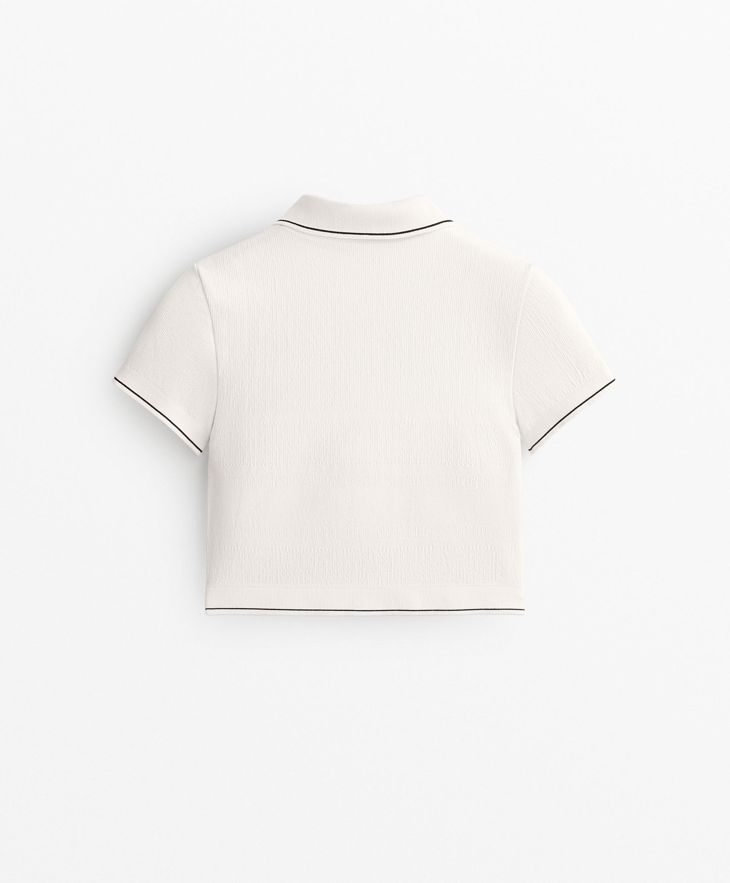 Seamless short-sleeve polo shirt