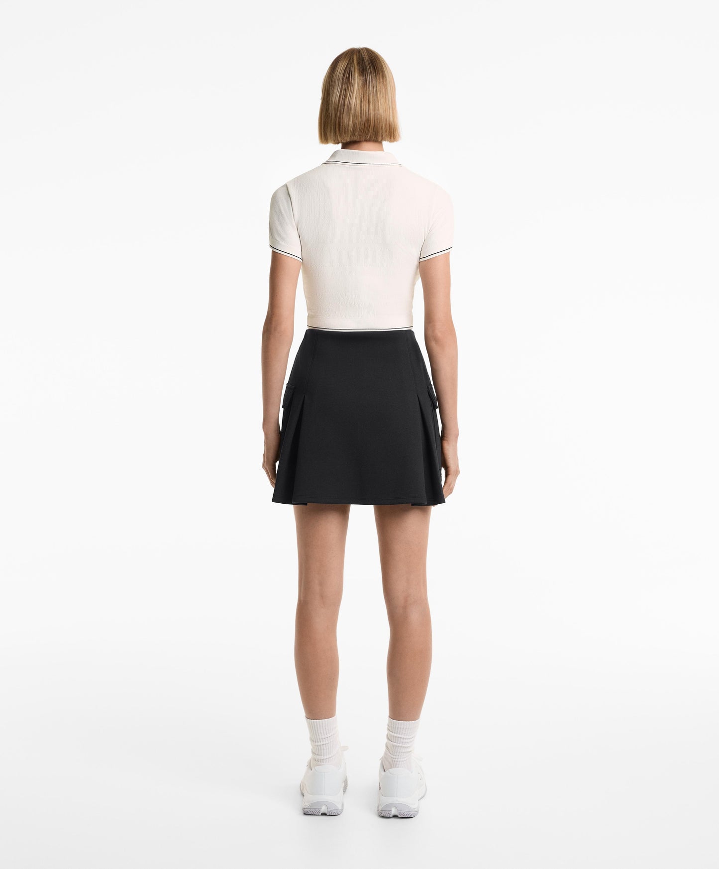 Seamless short-sleeve polo shirt