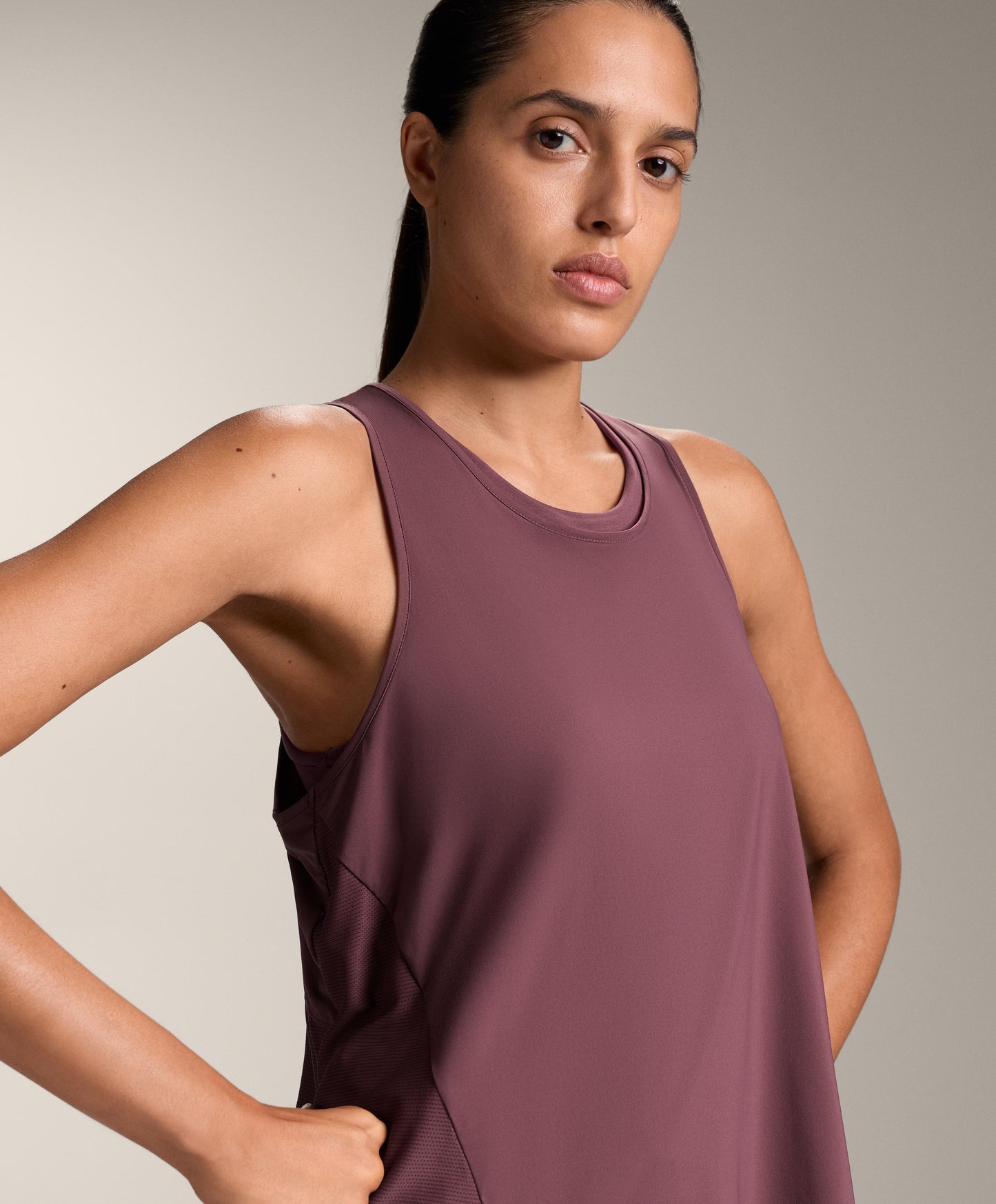 Technical sleeveless T-shirt