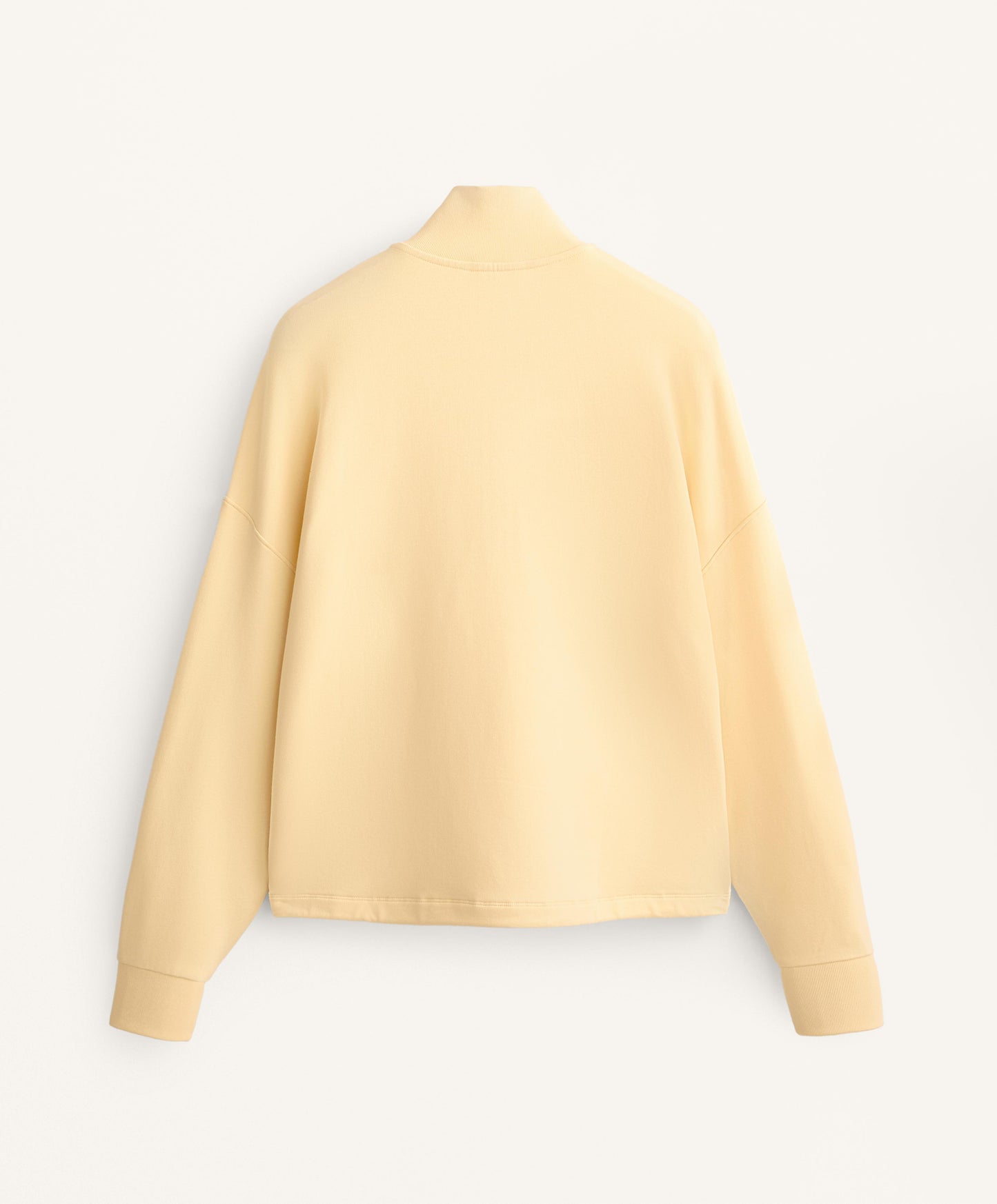 High neck sweatshirt with cotton and modal