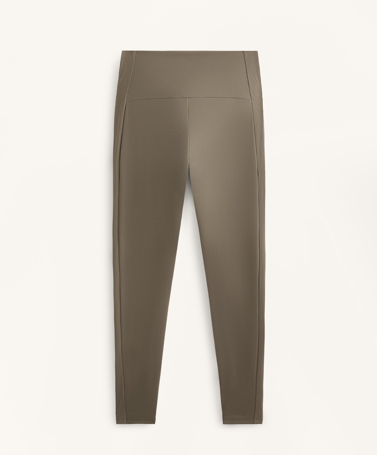 Comfortlux high-rise ankle-length rib leggings