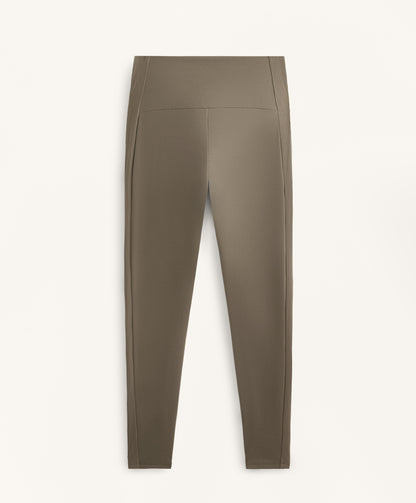 Comfortlux high-rise ankle-length rib leggings