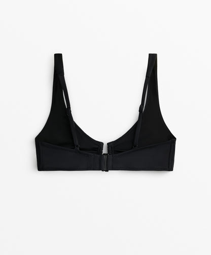 Halterneck U-neck bikini top