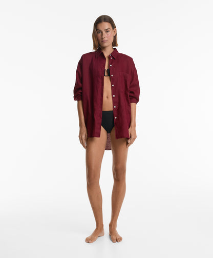 Halterneck U-neck bikini top