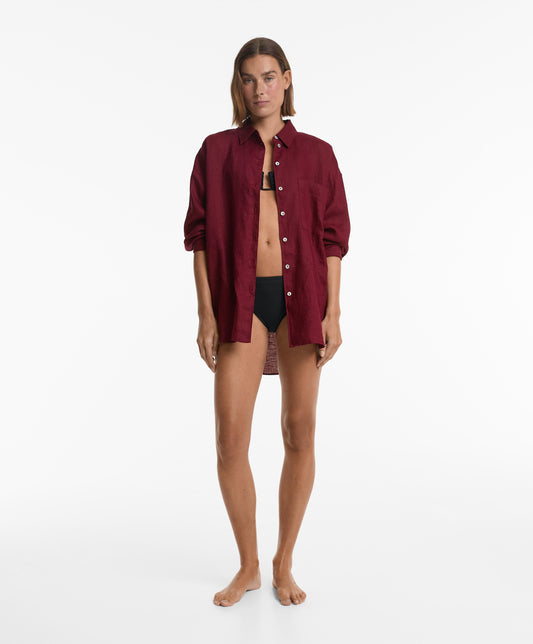 Halterneck U-neck bikini top