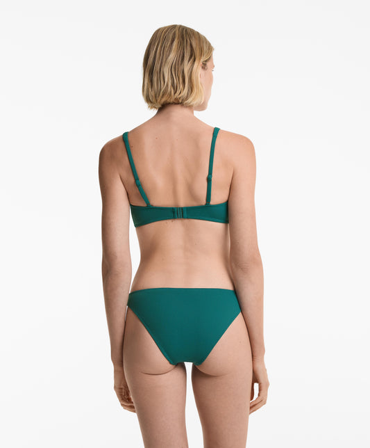 Piqu¨¦ halterneck bikini top