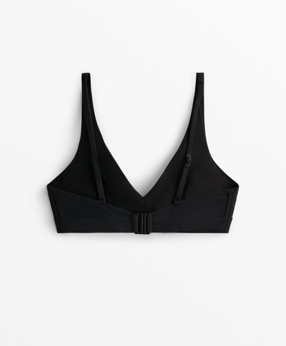 Shapewear halterneck bikini top