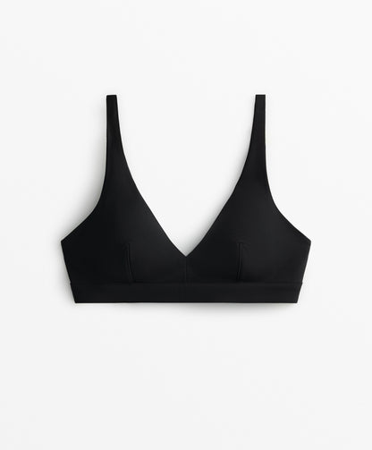 Shapewear halterneck bikini top