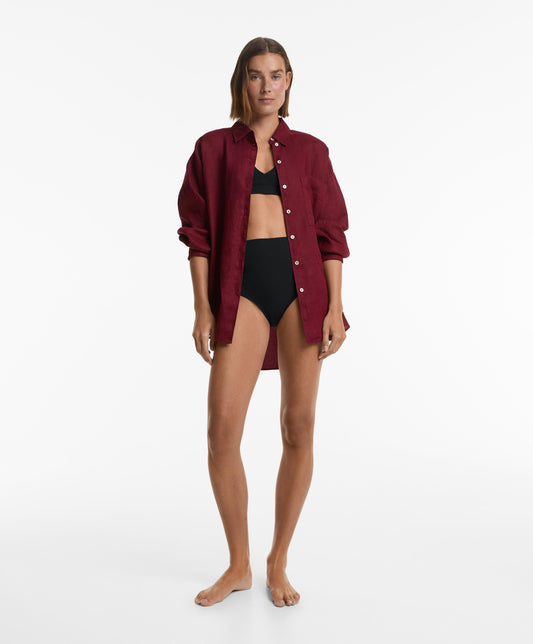 Shapewear halterneck bikini top