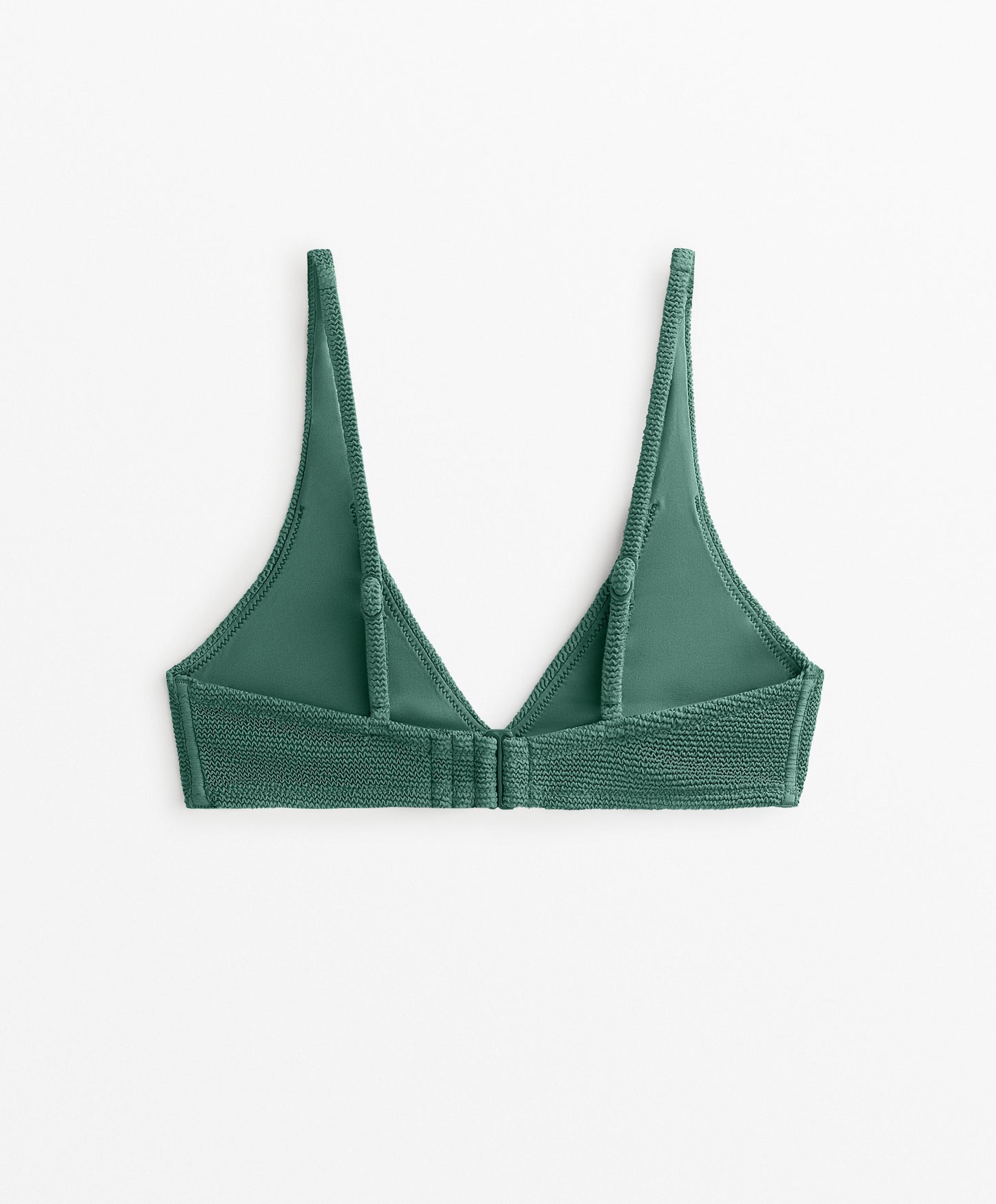 Halterneck crinkle bikini top