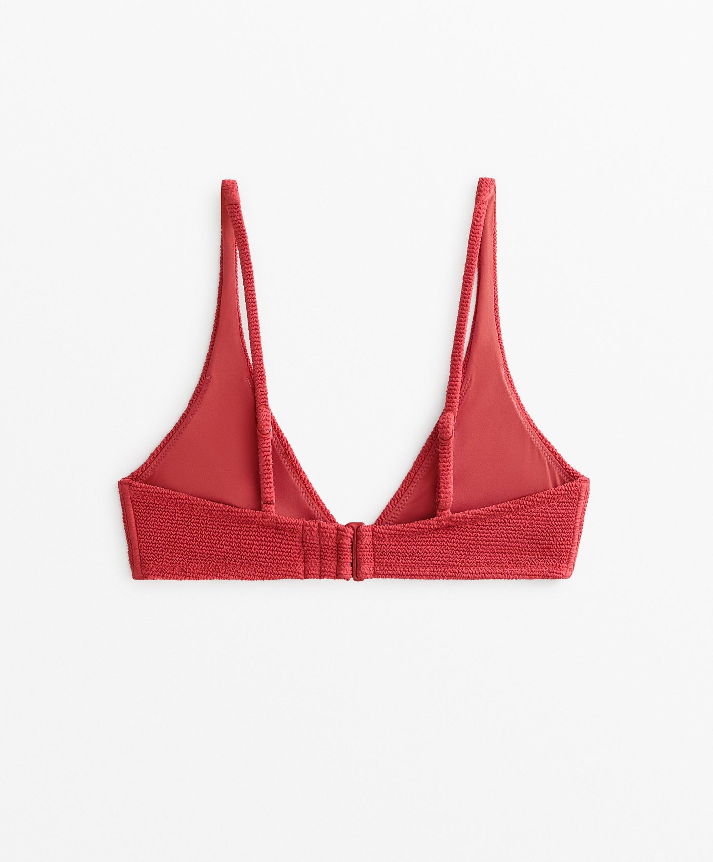 Halterneck crinkle bikini top