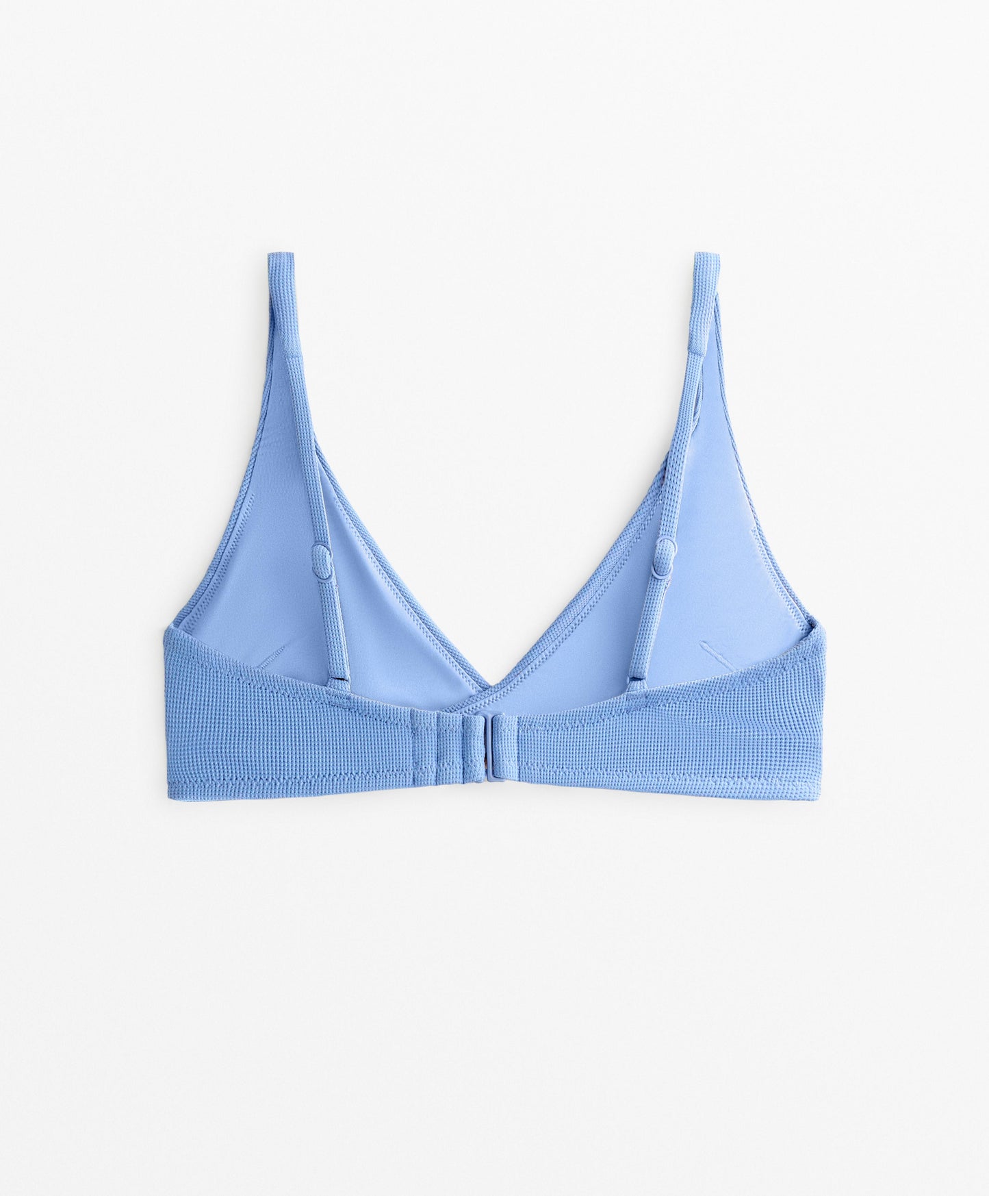 Piqu¨¦ crossover halterneck bikini top