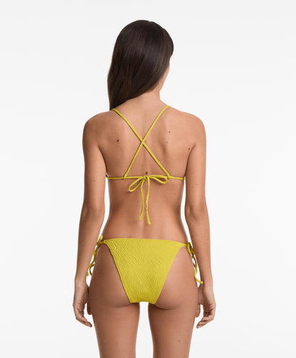 Jacquard triangle bikini top