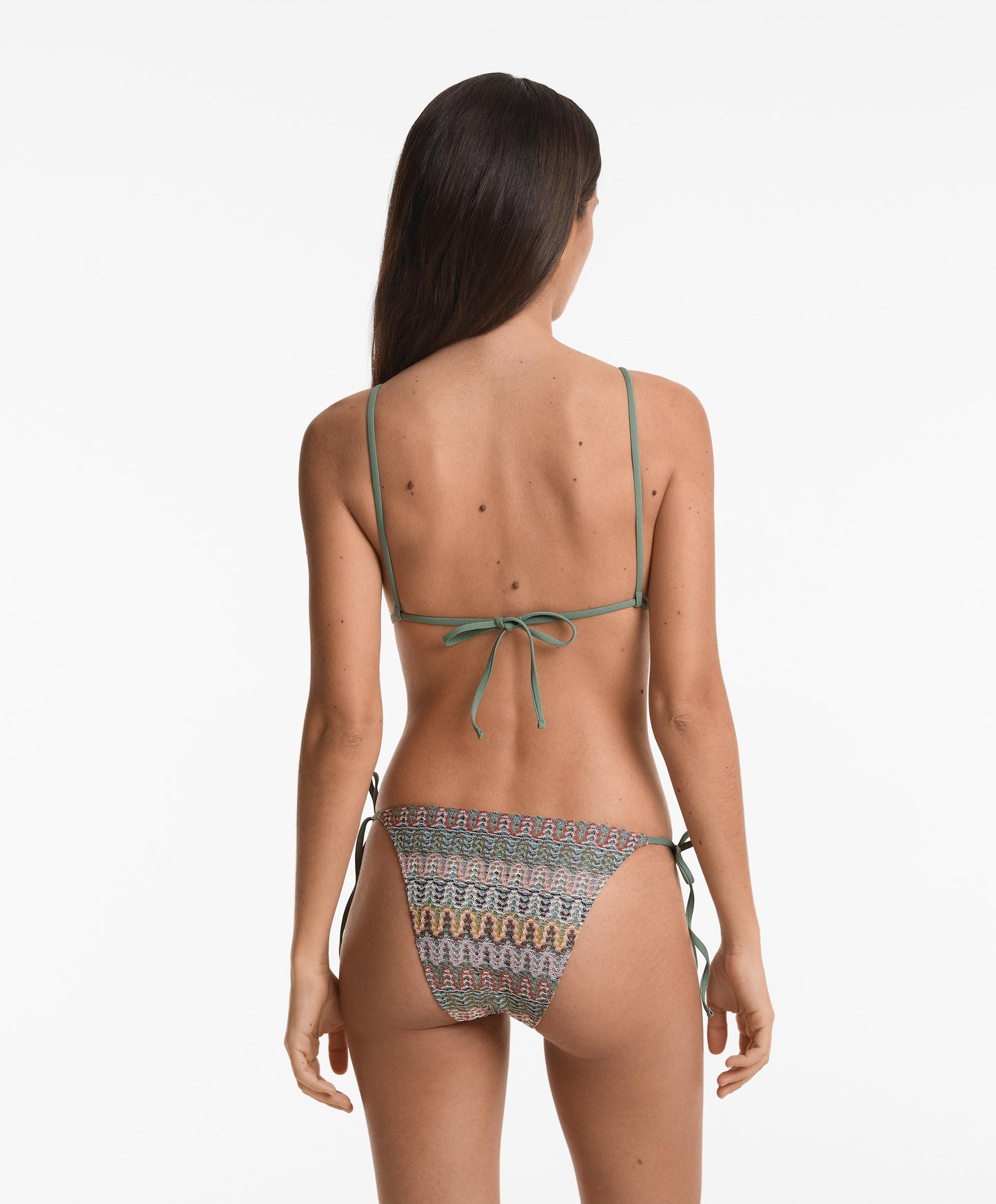 Crochet triangle bikini top