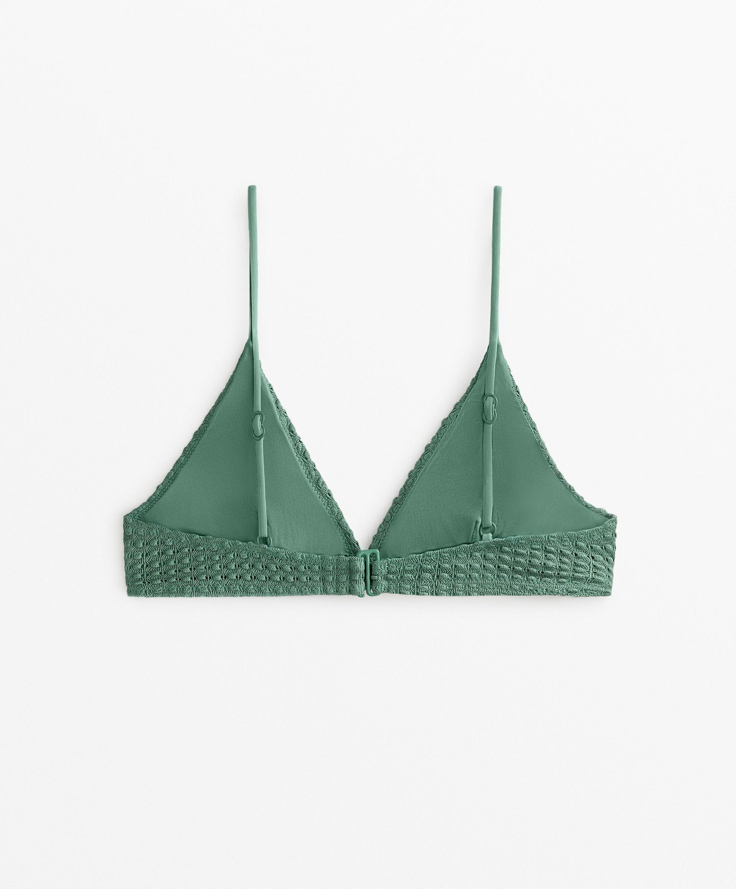 Bubble crochet triangle bikini top
