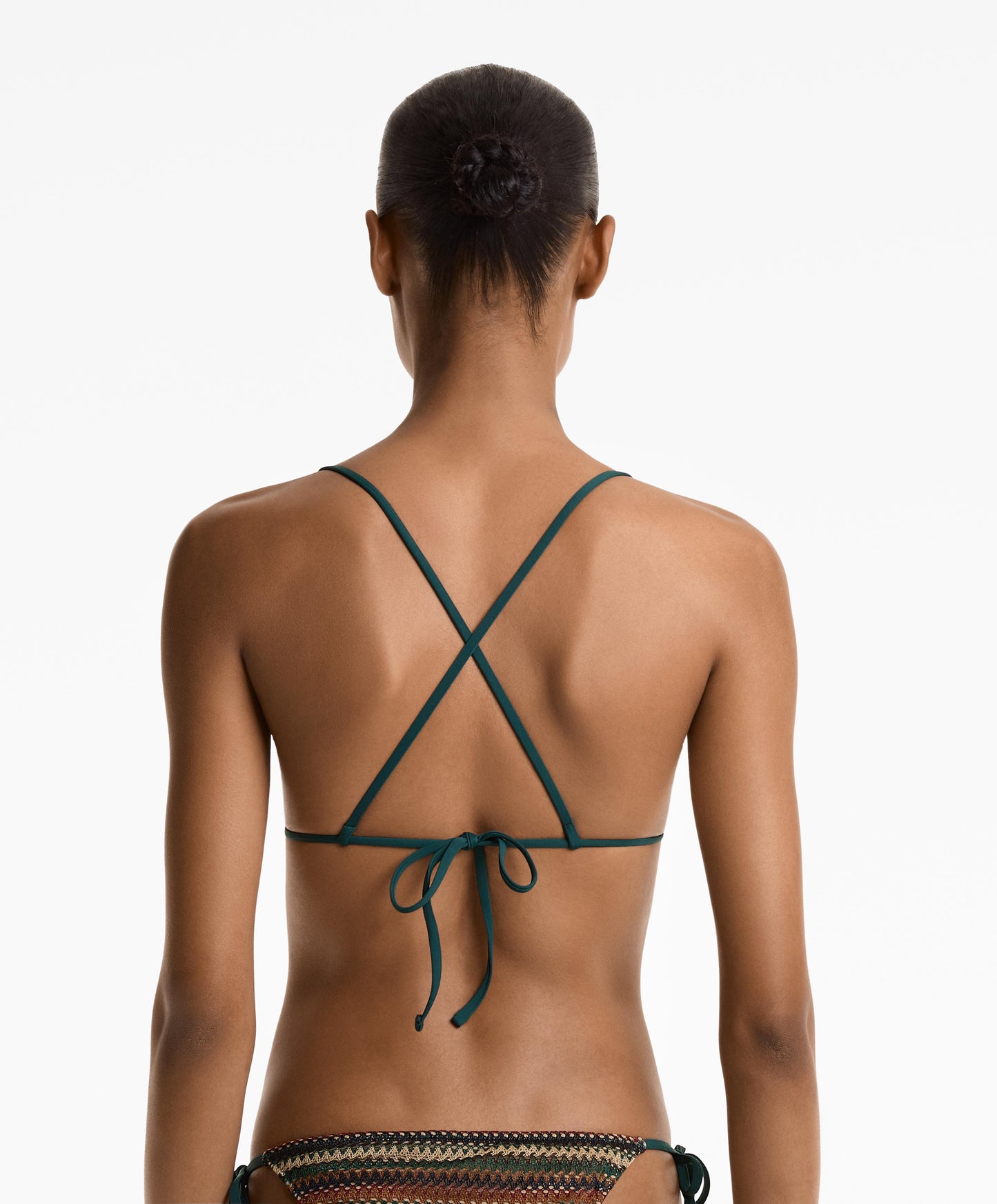 Triangle crochet bikini top