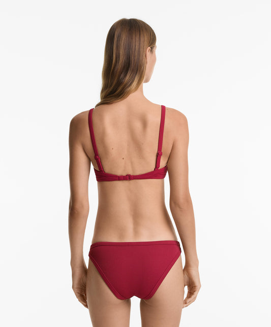 Triangle rib bikini top