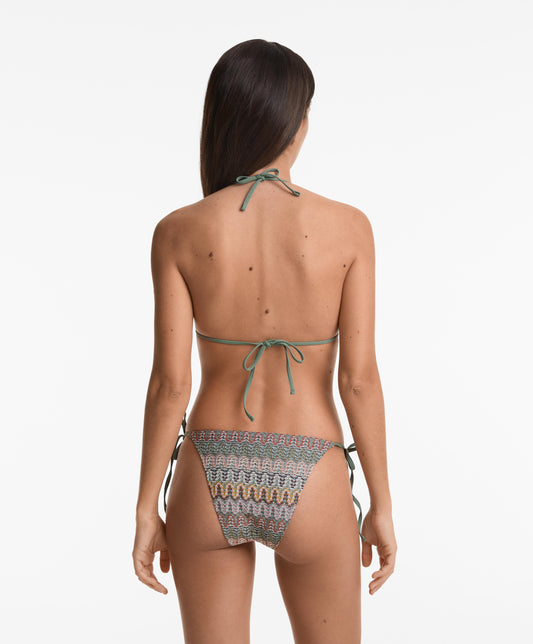 Medium-coverage crochet tie bikini briefs